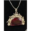 Image 2 : Lovely Silver with Amber Beads Tasselled Necklace