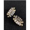 Image 1 : Vintage Art Deco Rhinestone Earrings