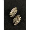 Image 2 : Vintage Art Deco Rhinestone Earrings