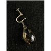 Image 3 : Beautiful Vintage Cut Smokey Top Pendant & Earrings. Earrings Marked Silver