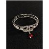 Image 1 : CC Chanel Rhinestone Bangle. Hinged