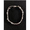 Image 1 : 925 Sterling Silver Bracelet with Genuine Garnet, Blue Topaz, and Amethyst Stones
