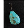 Image 2 : Large Genuine Turquoise Natural Stone Pendant