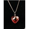 Image 2 : 925 Sterling Silver Chain with Sterling 925 Heart Pendant
