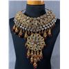 Image 1 : Huge Collar Rhinestones Neck Piece
