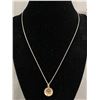 Image 1 : Sterling Silver Pendant with 2 Genuine Gold Nuggets. Marked Yukon with Sterling Silver Chain