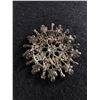 Image 2 : Large Vintage Rhinestone Snowflake Brooch