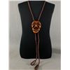 Image 2 : Bag of Miscellaneous Jewelry Genuine Pearl & Lapis Necklace, Bolo Ties, Carved Wood Beads Etc
