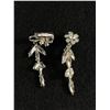 Image 2 : Very Nice Pair of Signed Sherman Rhinestone Drop Earrings