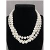 Image 1 : Fabulous 50" L Vintage Milk Glass Bead Necklace