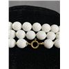 Image 3 : Fabulous 50" L Vintage Milk Glass Bead Necklace