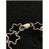 Image 2 : Unusual Sterling Star Cut Bracelet 9" L