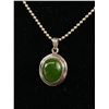 Image 2 : Superb Sterling & Jade Necklace