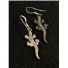 Image 2 : Pair of Unusual Sterling Lizard Earrings