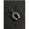 Image 2 : Antique Rose Cut Genuine Garnet Horseshoe Pendant