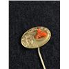 Image 2 : Antique Art Nouveau Genuine Coral Stick Pin