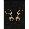 Image 1 : Antique Sterling Horseshoe Earrings