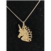 Image 2 : Vintage Sterling Unicorn Necklace