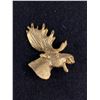 Image 1 : Gold Plated Moose Brooch