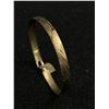 Image 2 : Antique Victorian Heart Charm Bangle. Gold Plated