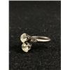 Image 2 : Art Deco Sterling Ring with Simulated Diamonds
