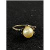 Image 2 : Antique Sterling Genuine Pearl Ring