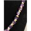 Image 2 : Old Genuine Cubed Anethyst & pearl Necklace