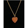 Image 2 : Antique Gold Stone Heart Pendant