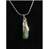 Image 2 : Marked 18k GP Jade Necklace