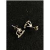 Image 2 : Pair of Vintage Multi Stone Set  Sterling Earrings