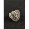 Image 1 : Vintage Sterling & marcasite 1940's Dress Ring