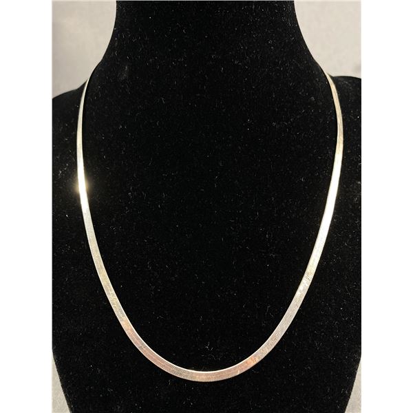 Quality 18" Sterling herringbone Necklace