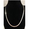 Image 1 : Quality 18" Sterling herringbone Necklace