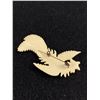 Image 2 : Vintage Hand Carved Phoenix Bird Bone Brooch