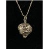 Image 2 : Sterling Silver Chain with Sterling Silver Globe Pendant