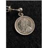 Image 3 : Antique Sterling Silver British Coin Earrings
