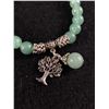 Image 2 : Silver Jade Bead Bracelet