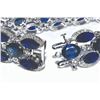 Image 4 : 405 #DIN-05 69 ct Sapphire and Diamond 14k Bracelet