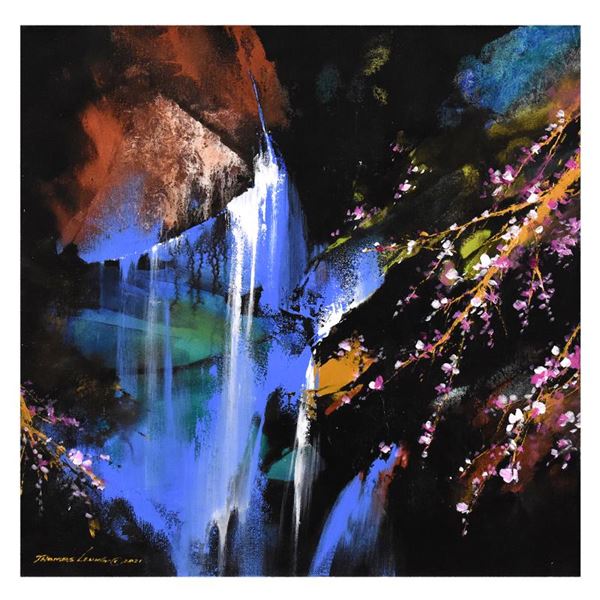 Pink Blossom Under the Falls by Leung Original