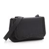 Image 1 : Chanel VIntage Curved Flap Crossbody Beaded Satin Mini Black