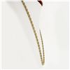 Image 2 : Unisex Vintage Esemco 14K Yellow Gold 27" Long 3.15mm Rope Link Chain Necklace
