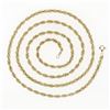 Image 4 : Unisex Vintage Esemco 14K Yellow Gold 27" Long 3.15mm Rope Link Chain Necklace