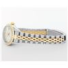 Image 4 : Rolex Ladies Quickset 2T 18K & Steel Silver Index Dial Diamond Lugs 26MM Wristwa