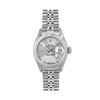Image 2 : Rolex Ladies Stainless Steel Silver Index Dial 18K White Gold Fluted Bezel Datej