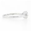 Image 6 : NEW Platinum GIA 1.06 ctw Pear Sideways Bezel Diamond Solitaire Engagement Ring