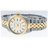 Image 7 : Rolex Mens 2 Tone Silver Index 36MM 14K Yellow Gold & Steel Datejust Wristwatch