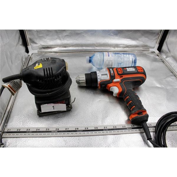 Black & Decker drill, Skil sander both work
