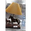 Image 1 : Vintage Table lamp w/ horses on the base