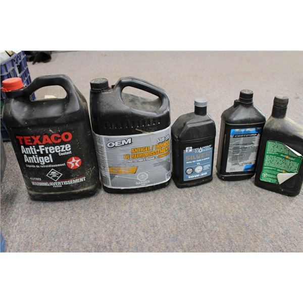 Anti-Freeze, Brake fluid, brake clean, ATF fluid