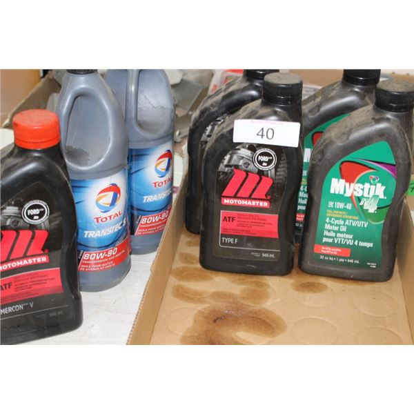 ATV motor oil, ATF fluid, 80w-90 transmission oil